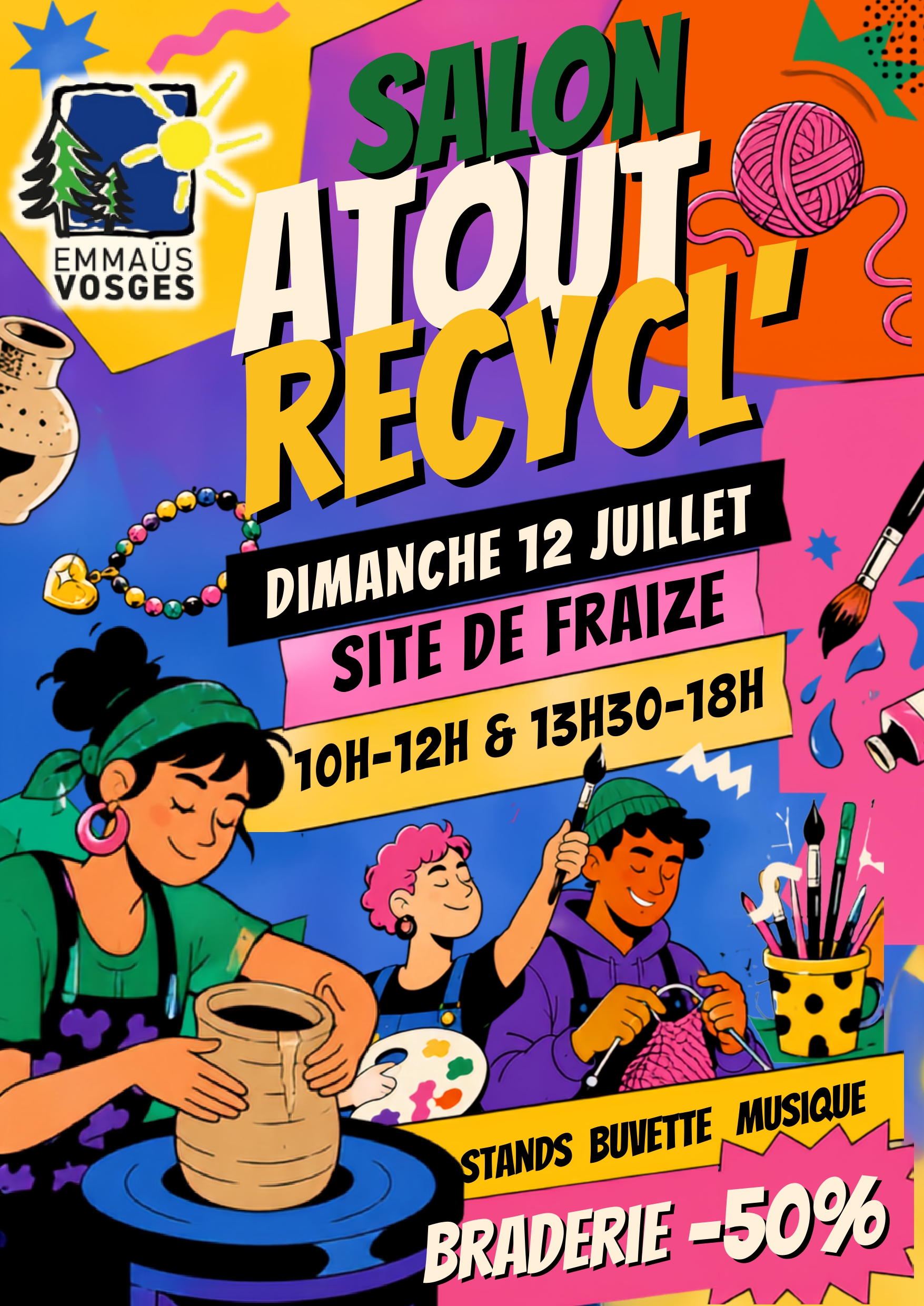 BRADERIE SOLIDAIRE EMMAÜS VOSGES à FRAIZE
